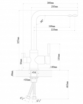 картинка Смеситель LONGRAN SPRINT UNIVERSAL LM2195 