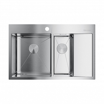 картинка Мойка для кухни Omoikiri Akisame-78-2-IN-L  картинка Мойка для кухни Omoikiri Akisame-78-2-IN-L