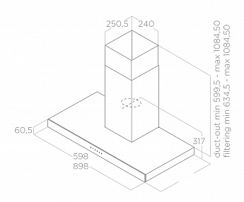 картинка Кухонная вытяжка Elica JOY WHIX/A/60 