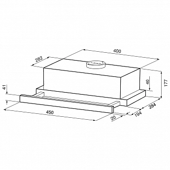 картинка Кухонная вытяжка Krona KAMILLA F 450 inox 