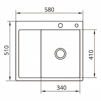 картинка Мойка для кухни Premial PR5851 (L) Swift Silk Brush 