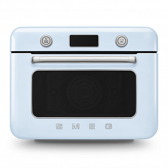 картинка Мини-печь с паром Smeg COF01PBEU постельный голубой  картинка Мини-печь с паром Smeg COF01PBEU постельный голубой