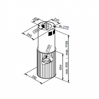 картинка Кухонная вытяжка Maunfeld ADELAIDE 39 ISLA INOX  картинка Кухонная вытяжка Maunfeld ADELAIDE 39 ISLA INOX