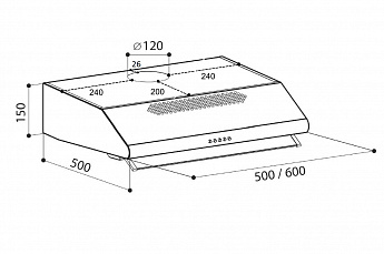 картинка Кухонная вытяжка Lex SIMPLE 600 IVORY LIGHT  картинка Кухонная вытяжка Lex SIMPLE 600 IVORY LIGHT