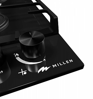 картинка Газ на стекле варочная панель MILLEN MGHG 602 BL 