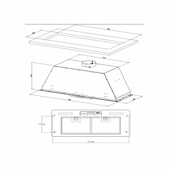 картинка Кухонная вытяжка Korting KHI 9931 X 
