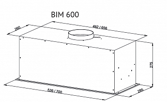 картинка Кухонная вытяжка Kuppersberg BIM 600 WHITE  картинка Кухонная вытяжка Kuppersberg BIM 600 WHITE