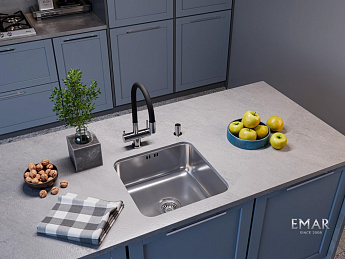 картинка Мойка для кухни Emar EMB-127А PVD Nano Satine 