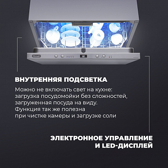 картинка Посудомоечная машина Delonghi DDW 06F BASILIA   картинка Посудомоечная машина Delonghi DDW 06F BASILIA