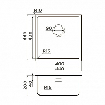 картинка Мойка для кухни Omoikiri TADZAVA-44-U/I-ULTRA 