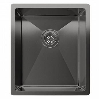 картинка Мойка для кухни Rivelato Rinox 3844 UN PVD black  картинка Мойка для кухни Rivelato Rinox 3844 UN PVD black
