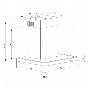 картинка Кухонная вытяжка Evelux Ingrid 60 B 
