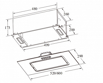 картинка Кухонная вытяжка Weissgauff Aura 900 BL 