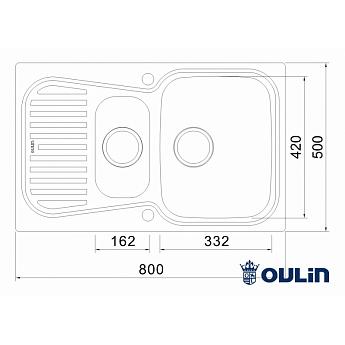 картинка Мойка для кухни Oulin OL-359S 