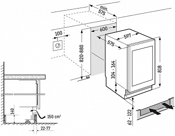картинка Встраиваемый винный шкаф Liebherr UWgbi 3682-20 001 