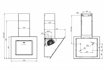 картинка Кухонная вытяжка Franke MELODY 60 BG 