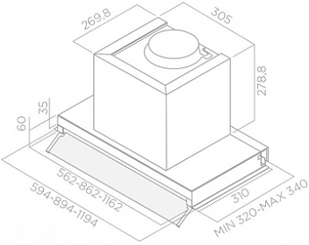 картинка Кухонная вытяжка Elica BOXIN LX/BL MAT/A/120  картинка Кухонная вытяжка Elica BOXIN LX/BL MAT/A/120
