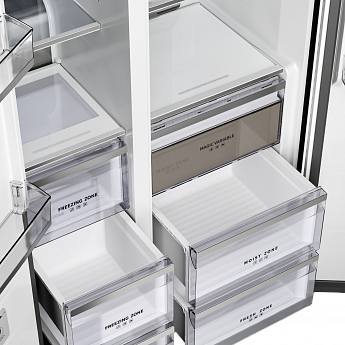 картинка Полувстраиваемый холодильник Kuppersberg RFSN 1990 BG черный 