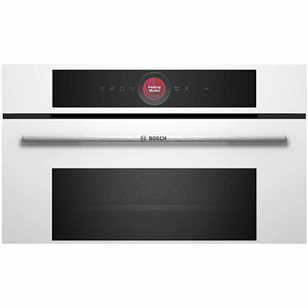 картинка Электрический духовой шкаф с функцией СВЧ Bosch CMG7241W1 белый 