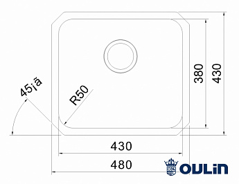 картинка Мойка для кухни Oulin OL-U104 
