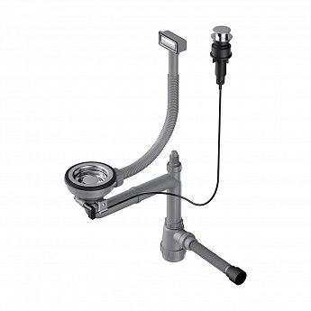 картинка Арматура для одночашевых моек с прямоугольным переливом WK-1-A  