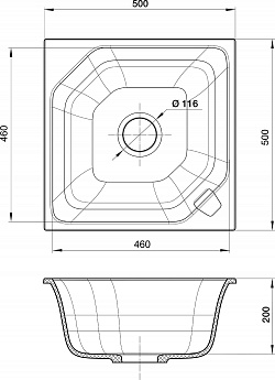 картинка Мойка для кухни Rivelato LOCUS LS-50  картинка Мойка для кухни Rivelato LOCUS LS-50