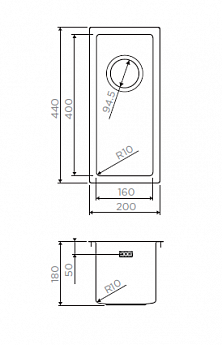 картинка Мойка Omoikiri TAKI 20-U/IF-GB 