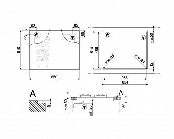 картинка Комбинированная варочная панель Smeg PM3643D 