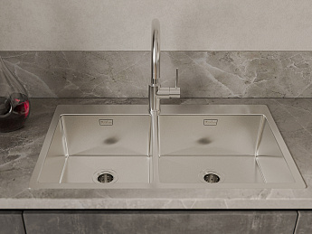 картинка Мойка для кухни Rivelato Rinox 8050 B2  картинка Мойка для кухни Rivelato Rinox 8050 B2