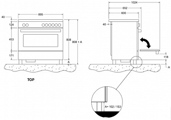 картинка Электрическая кухонная плита Bertazzoni PROCH94I1EART 