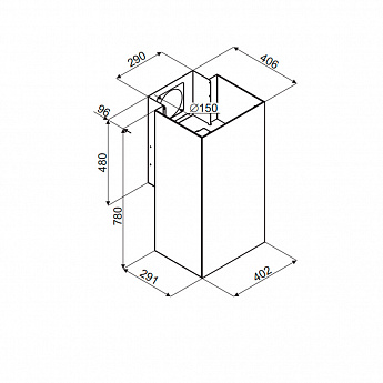 картинка Кухонная вытяжка Maunfeld BATH 402 Черный 