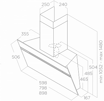 картинка Кухонная вытяжка Elica NEAT @ BL/A/90 