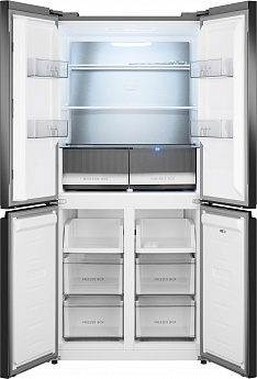 картинка Полувстраиваемый холодильник Weissgauff WCD 450 BEG NoFrost Inverter 