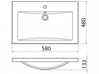 картинка Раковина Florentina Анита 580 