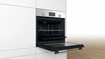 картинка Электрический духовой шкаф Bosch HBF512BS1T нержавеющая сталь  картинка Электрический духовой шкаф Bosch HBF512BS1T нержавеющая сталь