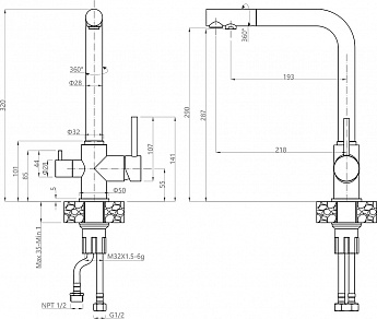 картинка Смеситель Granfest 3651 