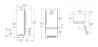 картинка Холодильник Bertazzoni REF905BBRXTT 
