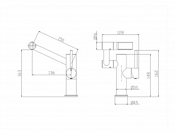 картинка Смеситель Longran TECHNO LM1111 черный   картинка Смеситель Longran TECHNO LM1111 черный