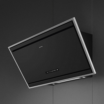 картинка Кухонная вытяжка Smeg KV394MB черный матовый 