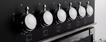 картинка Комбинированная кухонная плита Bertazzoni HER126G2ENET чёрная  картинка Комбинированная кухонная плита Bertazzoni HER126G2ENET чёрная