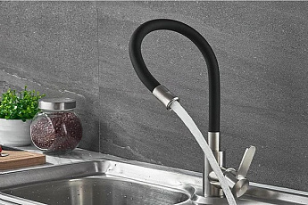 картинка Смеситель Ledeme L74004-2 черный  картинка Смеситель Ledeme L74004-2 черный