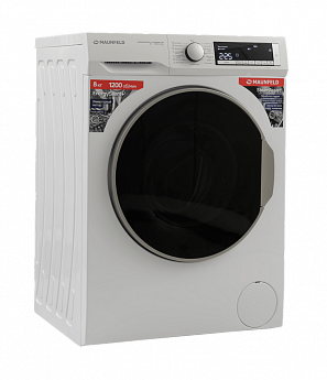 картинка Стиральная машина с паром Maunfeld MFWM128WH300 ST INVERTER SLIM 