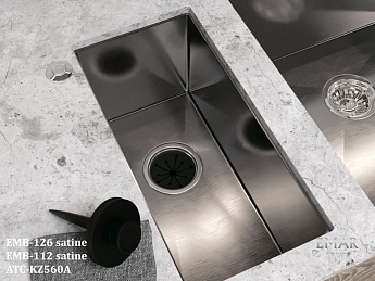 картинка Мойка для кухни Emar EMB-126А PVD Nano Satine 