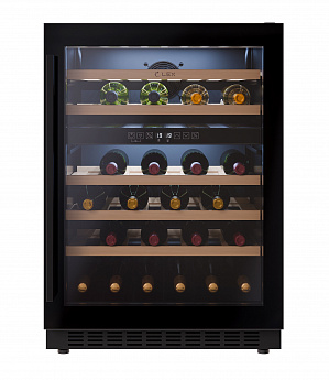 картинка Комбинированный винный шкаф Lex LWD6046BL dual zone 