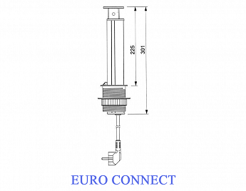 картинка Встраиваемая розетка GLS 3X16 EURO серебристый 