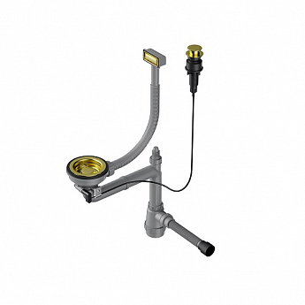 картинка Арматура для одночашевых моек с прямоугольным переливом WK-1-A  