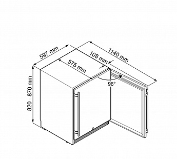 картинка Отдельностоящий холодильник для улицы Liebherr OKes 1750-26 001 