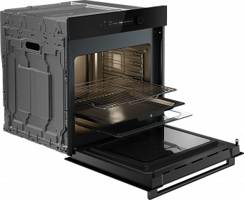 картинка Электрический духовой шкаф с функцией СВЧ Asko OCM56BGH черный 