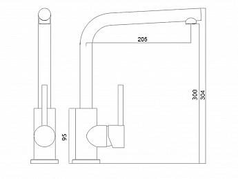 картинка Смеситель LONGRAN LOGIC LM2103, GunGrey  картинка Смеситель LONGRAN LOGIC LM2103, GunGrey