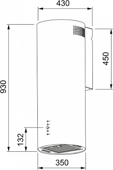 картинка Кухонная вытяжка Franke AXIS BK 35  картинка Кухонная вытяжка Franke AXIS BK 35